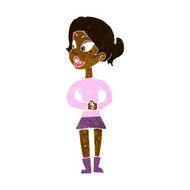 cartoon girl talking N8