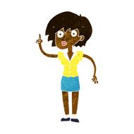 cartoon woman with question N20