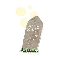 cartoon spooky grave N33