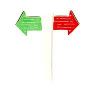Cartoon Sign Post N44