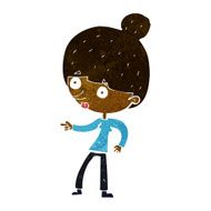 cartoon woman pointing N109