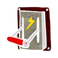 cartoon industrial machine lever N6