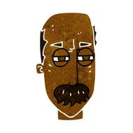 cartoon annoyed old man N33
