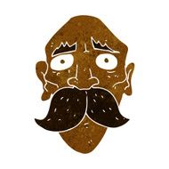 cartoon sad old man N11