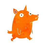 cartoon funny little dog N6