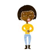 cartoon tired woman N15