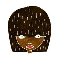 cartoon staring woman N20