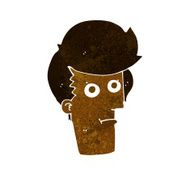 cartoon staring face N7