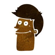 cartoon smiling man N14