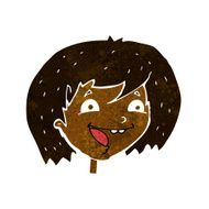 cartoon happy girl N53