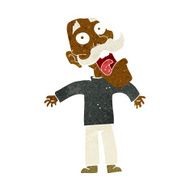 cartoon terrified old man N10
