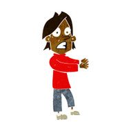cartoon shocked man N74