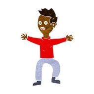 Cartoon Man Panicking N36