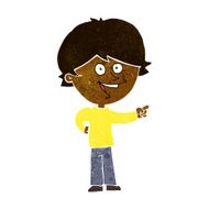 cartoon boy laughing and pointing N6