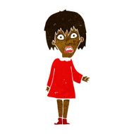 cartoon shocked woman N55