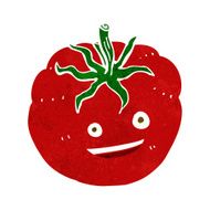 cartoon happy tomato N6