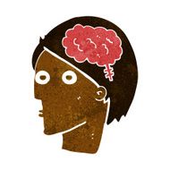 cartoon head with brain symbol N20