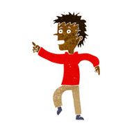 cartoon happy man pointing N32