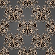 Seamless Ornate Pattern (Vector) Hand Drawn Texture N77