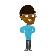 cartoon happy man N253