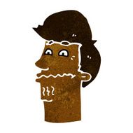 cartoon nervous man N86