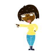 cartoon annoyed woman pointing N6