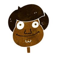 cartoon happy boy&#039;s face N11