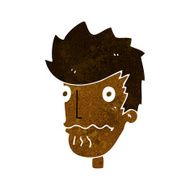 cartoon nervous man N87