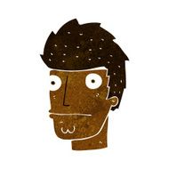 cartoon nervous man N88
