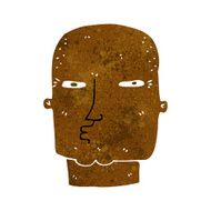 cartoon bald tough guy N12
