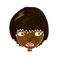 cartoon unhappy girl N10