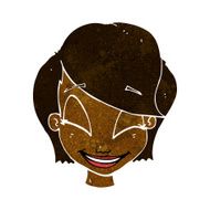 cartoon pretty female face N50