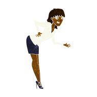 cartoon businesswoman explaining N5