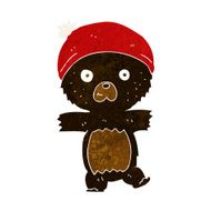 cartoon cute black bear N15