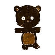 cartoon cute black bear N16