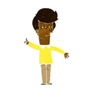 cartoon man narrowing eyes N18