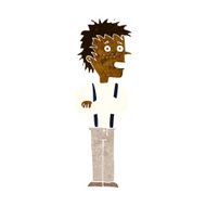 cartoon boy with folded arms N11