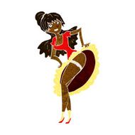 cartoon flamenco dancer N5