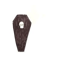 spooky cartoon coffin N10