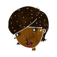 cartoon friendly woman N37