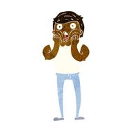 cartoon gasping man N8