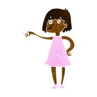 cartoon woman showing off engagement ring N6