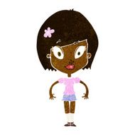 cartoon pretty woman N146