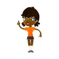 cartoon woman with idea N134