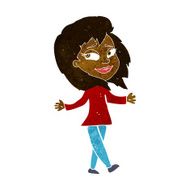 stress free woman cartoon N6