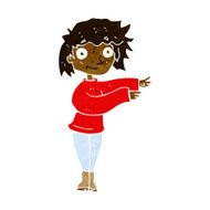 cartoon dancing woman N29