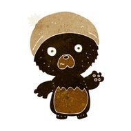 cartoon cute teddy bear in hat N8