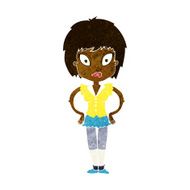 cartoon pretty girl N59