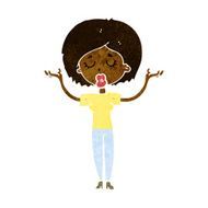 cartoon peaceful woman N6
