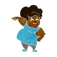 cartoon oveweight woman N6
